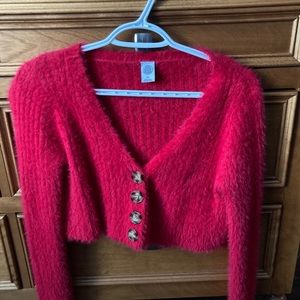 Urban Outfitters Fuzzy Cropped Cardigan